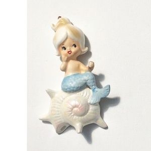 Vintage Mid Century Mermaid Wall Plaque